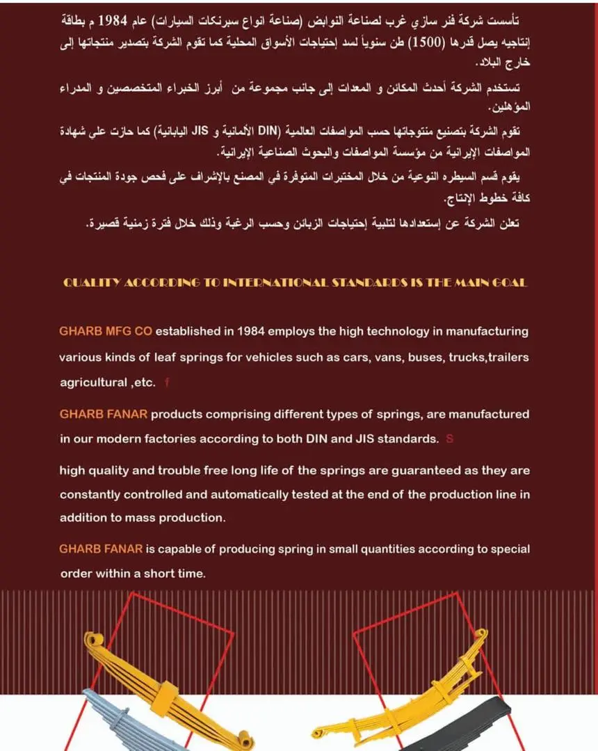 فنر تخت برگی